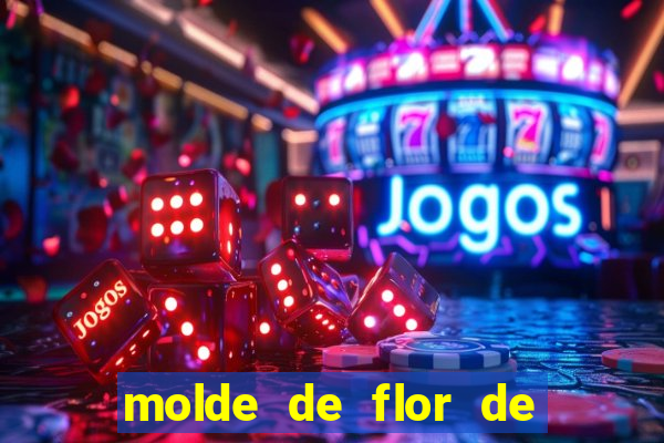 molde de flor de eva grande para imprimir